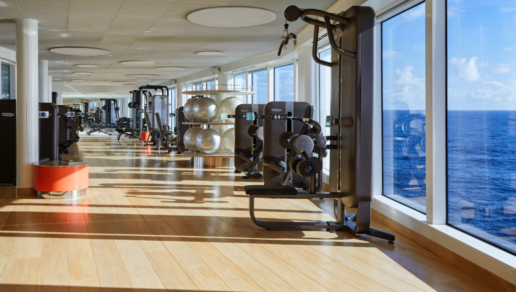 Gym at Virgin Voyages