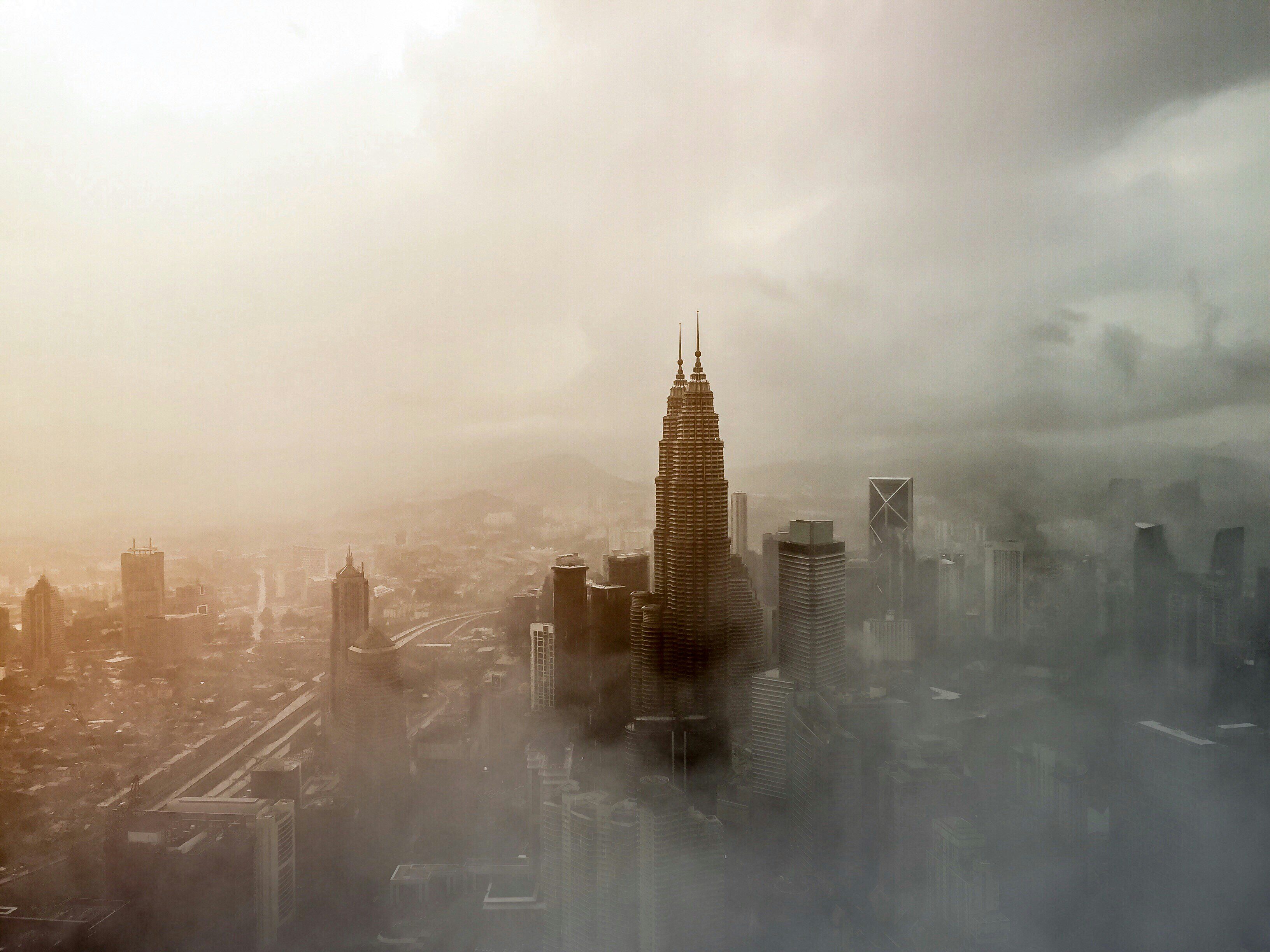 Kuala Lumpur skyline featuring Petronas Towers in Malaysia