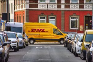 DHL Courier service truck