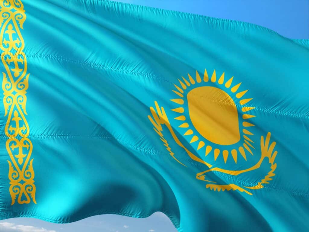 Kazachstan flag