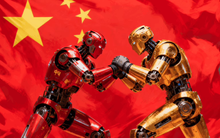 Two robots China
