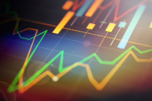 Stock market chart