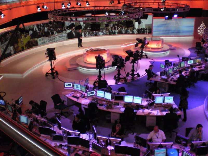The Al Jazeera English newsroom in Doha